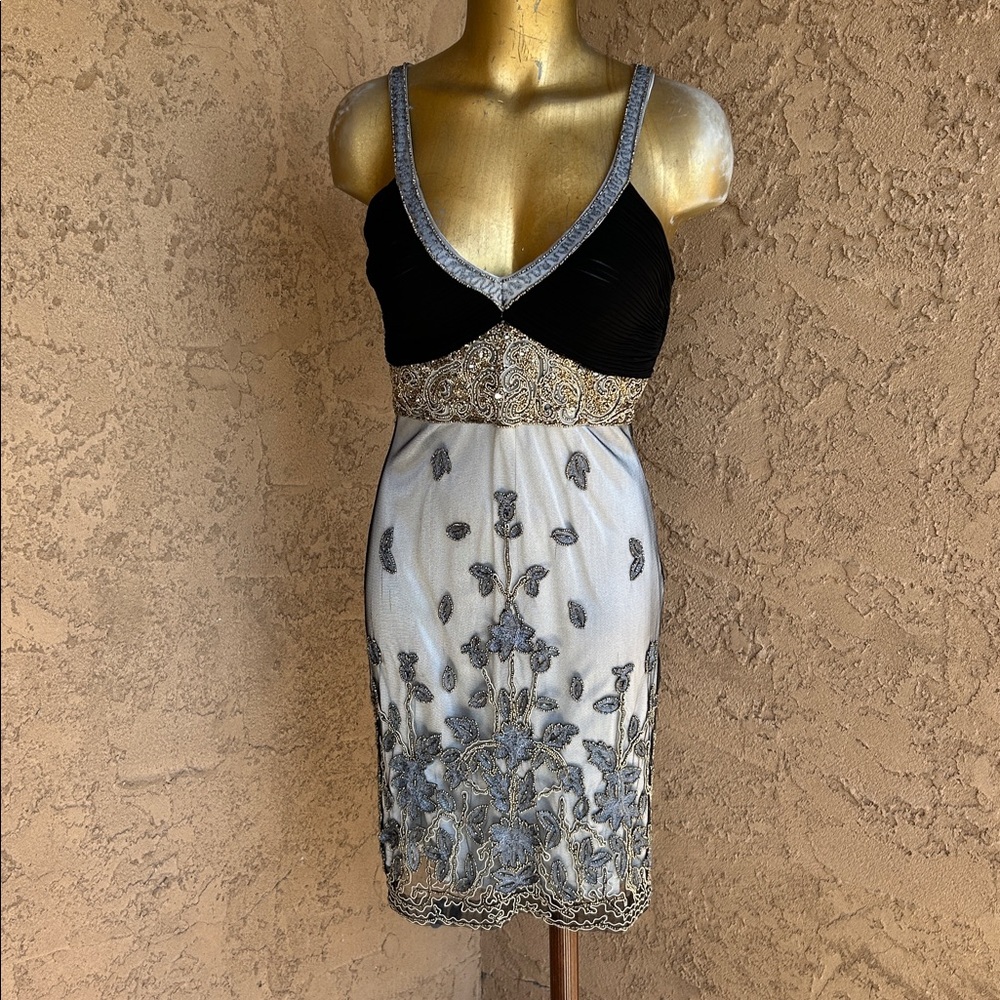 Vintage Sue Wong Beaded Nocturne Short Formal Dress - size 2